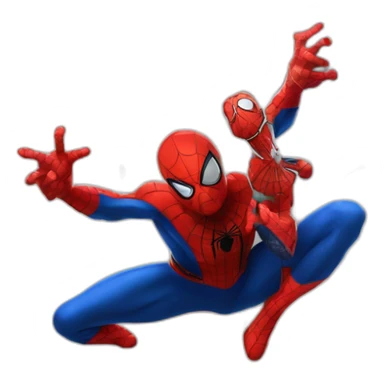 Spider Man qui tire une toile sticker