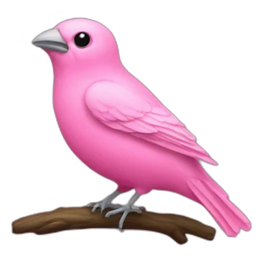 small pink dead canary sticker