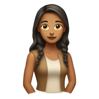 Puerto Rican girl with tan  sticker