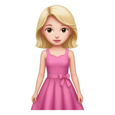 GIRL IN pink on the beach sticker