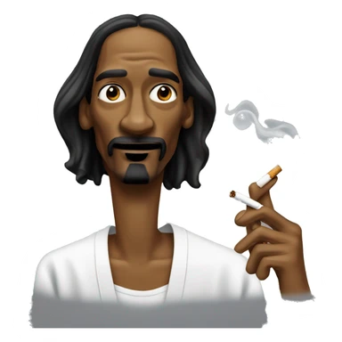 Snoop dogg with cigarette sticker