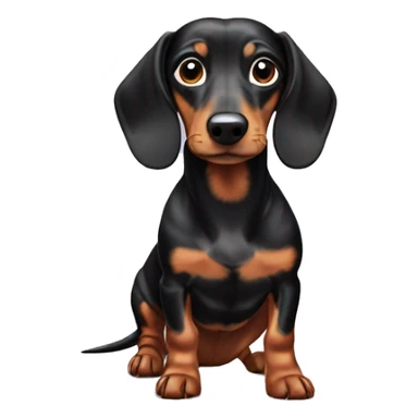 spotted dachshund  sticker
