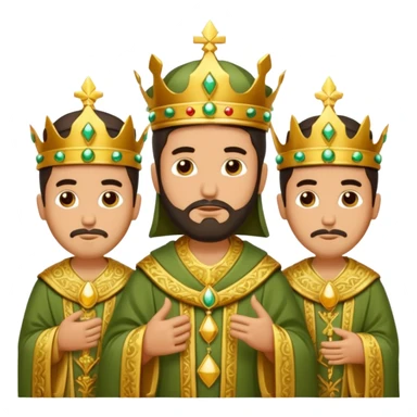 non the three wise man, king sticker