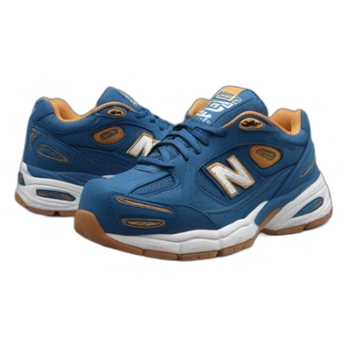 Basket new balance 2002r bleu sticker