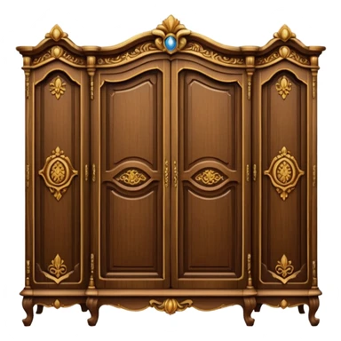 the lady who was turned into a wardrobe by magic, a character from the fairy tale Beauty and the Beast sticker