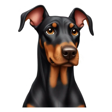 Dobermann in love sticker