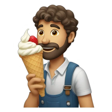 jew eating ice cream sticker