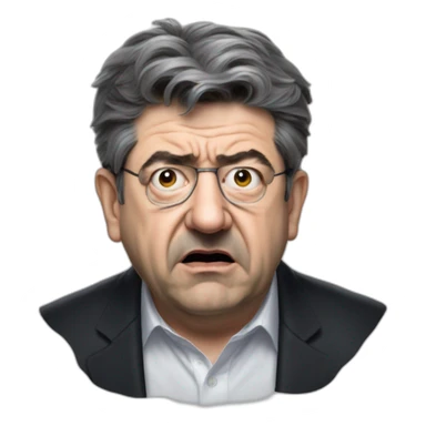 Jean-luc Mélenchon angry sticker