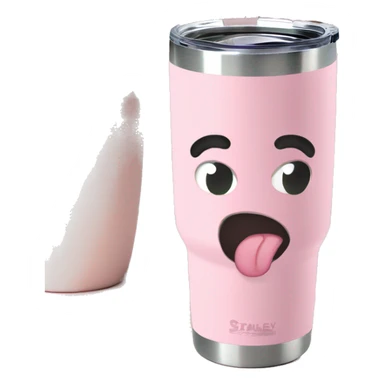 Stanley tumbler light pink 30 oz sticker