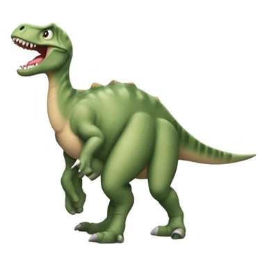 A dinosaur with underwear on ￼ sticker