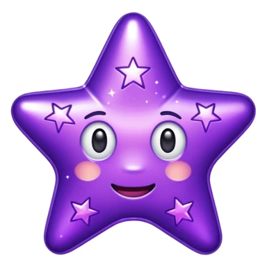 The word "banger" surrounded by purple stars sticker