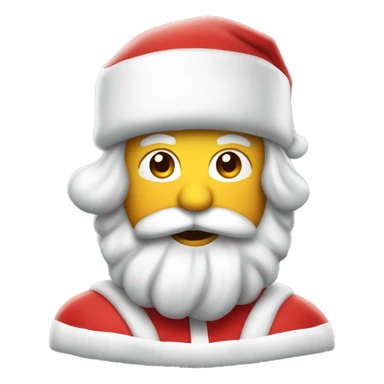 Santa in blowup suit sticker