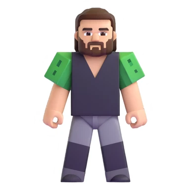 Jack Black as a Minecraft character sticker