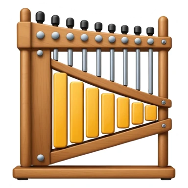 wooden glockenspiel instrument sticker