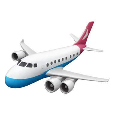 airplane with wig sticker