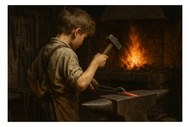 Sartaroshxonada ishlayotgan o'mirin yoshli bola yuzi ko'rinmasin sticker