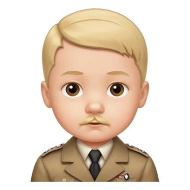 Baby face Hitler sticker