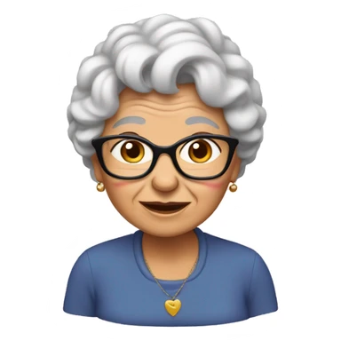 Grandma in love  sticker