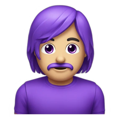 purple game panel sticker