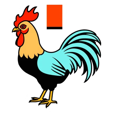 Rooster sticker