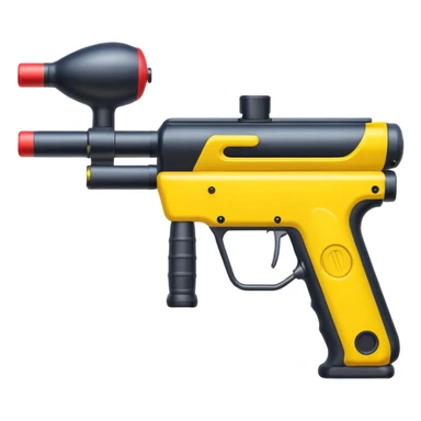 paintball gun colorful sticker