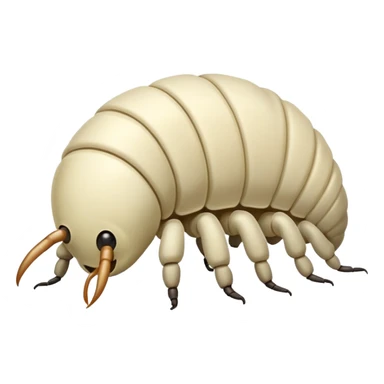 maggot crawling sticker