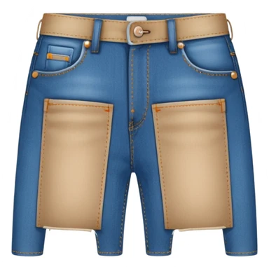 a creative clothing maker making a jeans  sticker