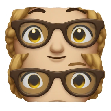 the glasses emoji made by slay sticker