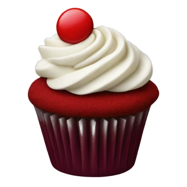 red velvet cupcake sticker