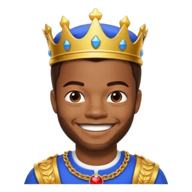 King Bach with dark brown hair sticker