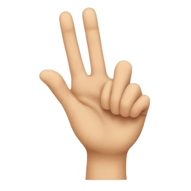 Hand with thumb and little finger up only sticker