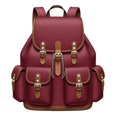 dark burgundy backpack sticker