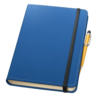 Blue notebook sticker