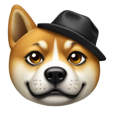 Dog shiba gangster  sticker