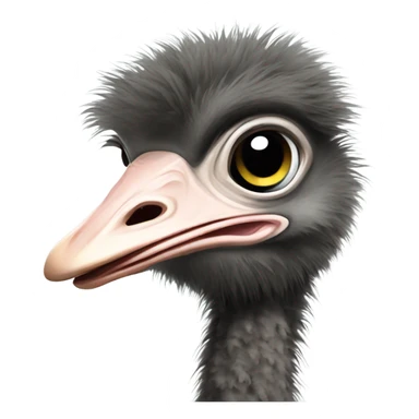 pregnant ostrich ￼ sticker