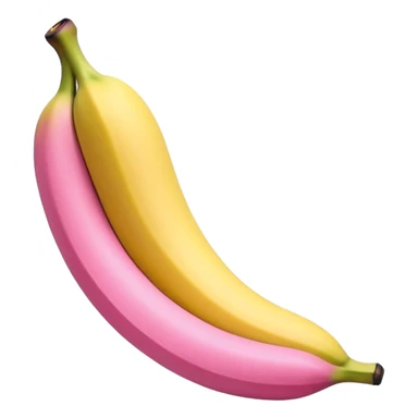 Toy banana silicon pink sticker
