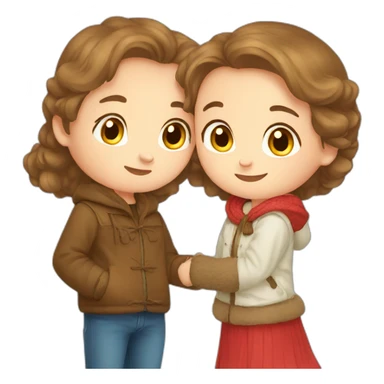 boy and girl bear russia sticker