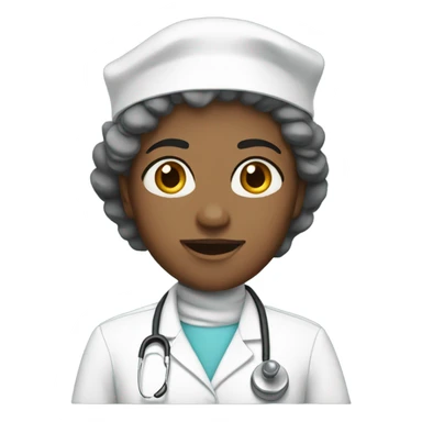 Nurse White Christmas sticker