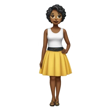 Chicen in a skirt sticker