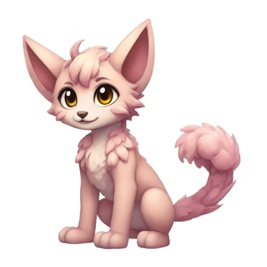 Anthro cool cute kawaii LiLaiRa-Modern-Vernid-Fakémon Full Body sticker