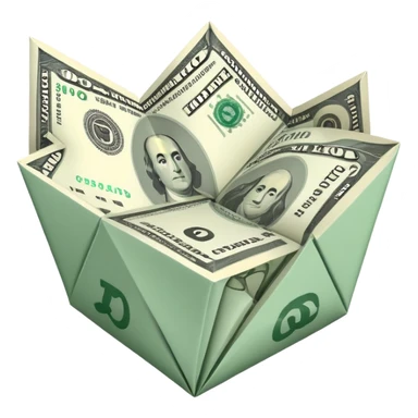money folding sticker