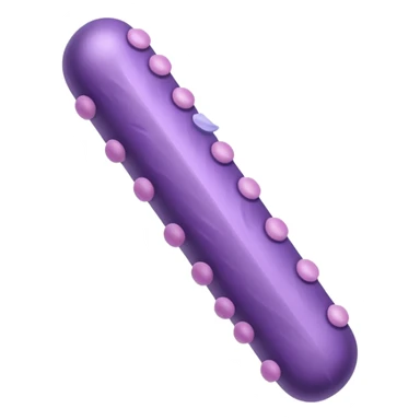 Multiple Lactobacillus bacteria emojis, thick rod shape, purple, soft fibrous texture, clean ingredient icon style
 sticker
