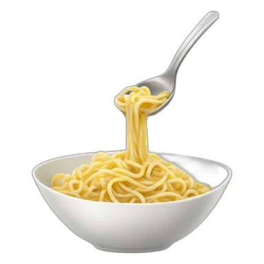 Noodles in spoon sticker