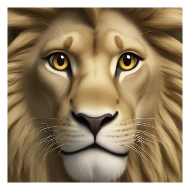 a face of a half peacock and a half lion  sticker