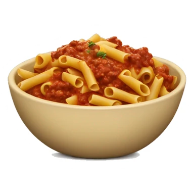 pasta with meat sauce in a bowl  sticker