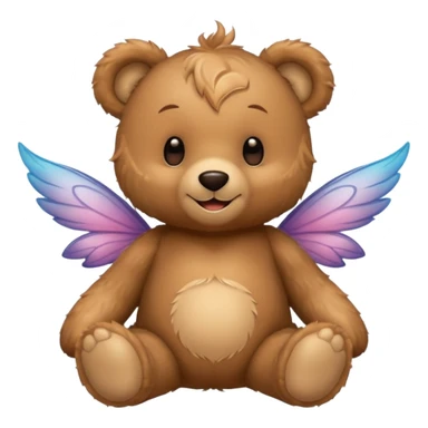 teddy bear with fairy wings sticker