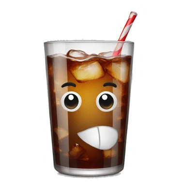 glass of cola sticker