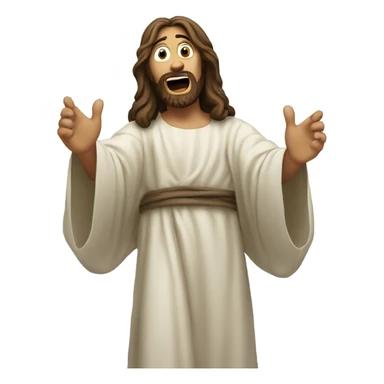 Jesus acting surprised  sticker