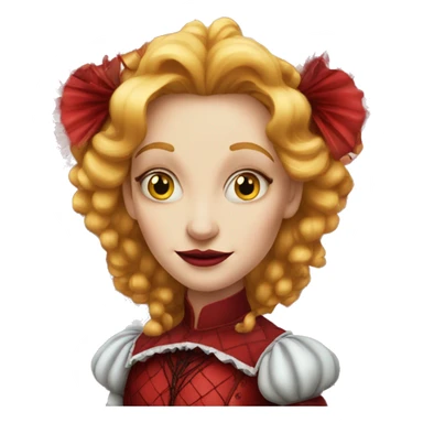 The red queen from alice in wonderland sticker