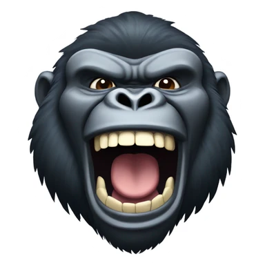 Big gorilla laughing strong sticker